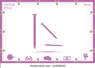 nails icon vector illustration EPS 10