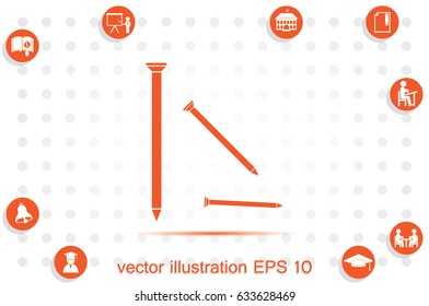 nails icon vector illustration EPS 10