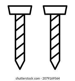 Nails icon vector image. Can also be used for web apps, mobile apps and print media.