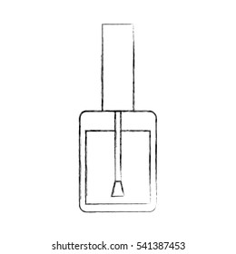 nails polish bottle icon vector illustration design