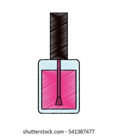 nails polish bottle icon vector illustration design