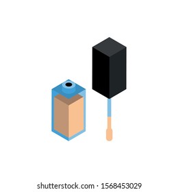 nails polish makeup product isolated icon vector illustration design
