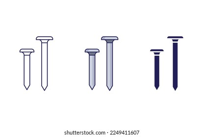 Nails tool icon vector illustration