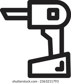 Nails Tool Work Outline Icon