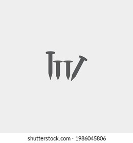 Nails vector icon illustration sign