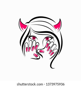 Nails Women vector