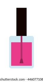 nailspolish makeup product isolated icon design, vector illustration  graphic 