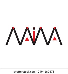 Logotipo del texto del nombre de Naima. Imágenes, Fotos de stock y Imágenes vectoriales Libres de regalías