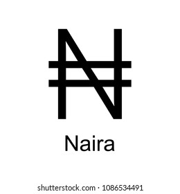 naira icon. Element of currency for mobile concept and web apps. Detailed naira icon can be used for web and mobile. Premium icon on white background