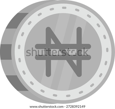 Naira Line vector Icon Design