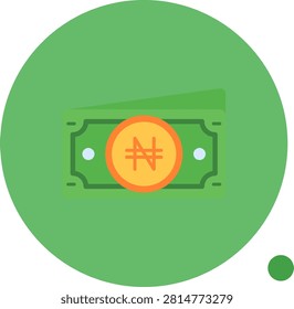 Naira vector Icon Design Illustration