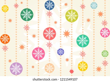 naive and colorful Christmas background
