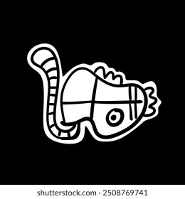 naive cute abstract shapes. Circle, oval, rectangle, curved in trendy cartoon style. Aesthetics of brutalism. Vector illustration