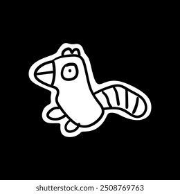 naive cute abstract shapes. Circle, oval, rectangle, curved in trendy cartoon style. Aesthetics of brutalism. Vector illustration