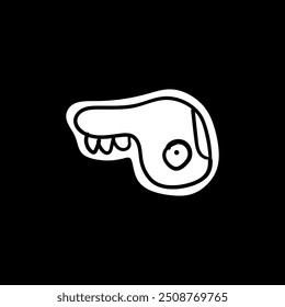 Formas abstractas lindas ingenuas. Círculo, óvalo, rectángulo, curvado en estilo de dibujos animados de moda. Estética del brutalismo. Ilustración vectorial