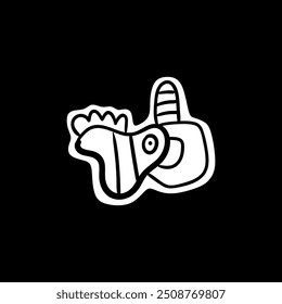 naive cute abstract shapes. Circle, oval, rectangle, curved in trendy cartoon style. Aesthetics of brutalism. Vector illustration