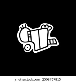 naive cute abstract shapes. Circle, oval, rectangle, curved in trendy cartoon style. Aesthetics of brutalism. Vector illustration