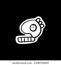 naive cute abstract shapes. Circle, oval, rectangle, curved in trendy cartoon style. Aesthetics of brutalism. Vector illustration