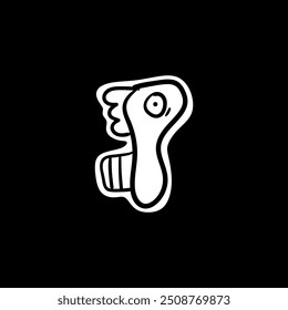 naive cute abstract shapes. Circle, oval, rectangle, curved in trendy cartoon style. Aesthetics of brutalism. Vector illustration