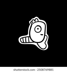 naive cute abstract shapes. Circle, oval, rectangle, curved in trendy cartoon style. Aesthetics of brutalism. Vector illustration