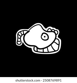 naive cute abstract shapes. Circle, oval, rectangle, curved in trendy cartoon style. Aesthetics of brutalism. Vector illustration