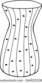 naive cute hand drawn vase illustration