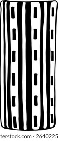 naive cute hand drawn vase illustration