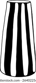 naive cute hand drawn vase illustration