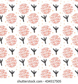 Naive doodle pattern