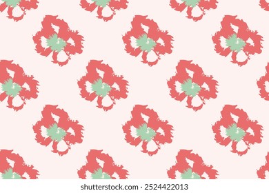 Padrão floral ingênuo no estilo dos anos 70 com groovy margaridas flores de tons naturais. Projeto retrô. Contemporâneo minimalista da moda fundo para crianças. Impressão de viveiro escandinavo.