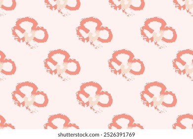 Padrão floral ingênuo no estilo dos anos 70 com groovy margaridas flores de tons naturais. Projeto retrô. Contemporâneo minimalista da moda fundo para crianças. Impressão de viveiro escandinavo.