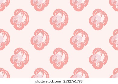 Patrón floral ingenuo en el estilo de los años 70 con flores de margarita groovy de tonos naturales. Diseño retro. Fondo de moda minimalista contemporáneo para niños. Estampado de vivero escandinavo.