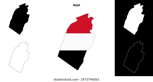 Übersichtskartenset des Gouvernements Najaf