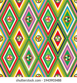 Najdi style vector seamless pattern