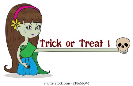 Nak: A Thai classic ghost with her original trick style, Halloween trick or treat
