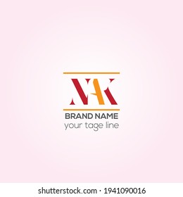 NAK vector logo design, NAK Creative logo design