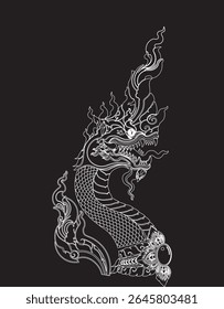 naka snake dragon e - san vector 
