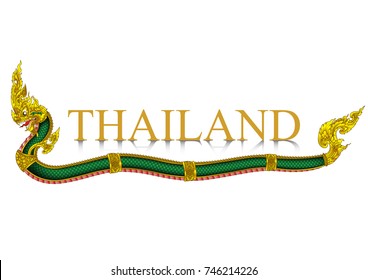 Naka thai vintage header leaflet background