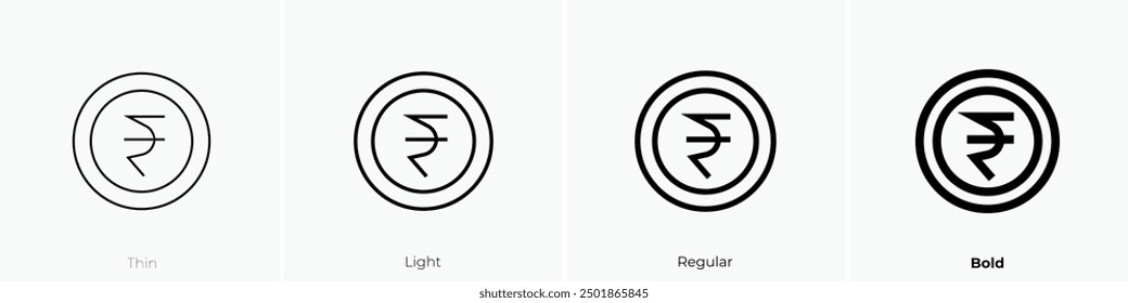 nakatheng icon. Thin, Light Regular And Bold style design isolated on white background