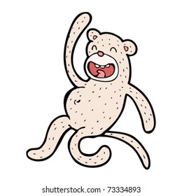 caricatura del mono desnudo