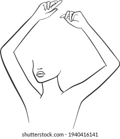 Naked Women Line Art Clipart Nude Vector C S N Mi N Ph B N Quy N Shutterstock