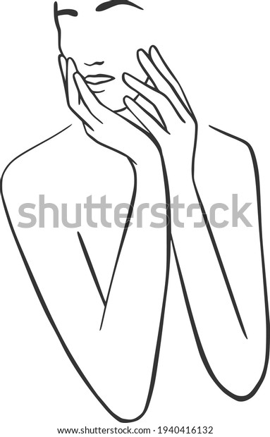 Naked Women Line Art Clipart Nude Stock Vector Royalty Free 1940416132 Shutterstock 