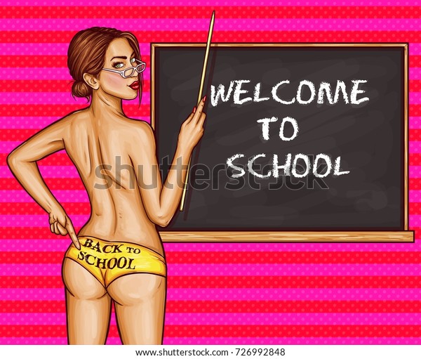Females nude at school