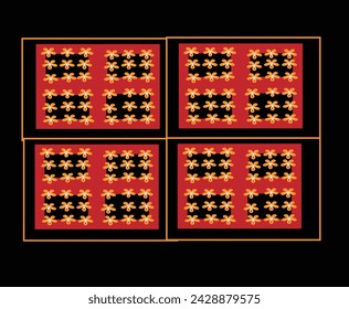 Nakshi katha Design. Vector design