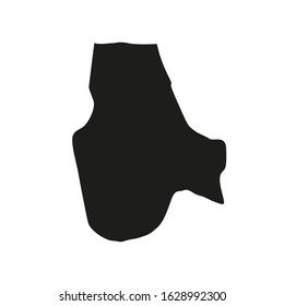 Nalut region map in Libya country