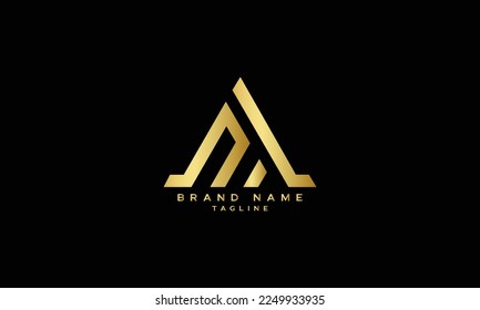 NAM, NA, AM, Abstract initial monogram letter alphabet logo design