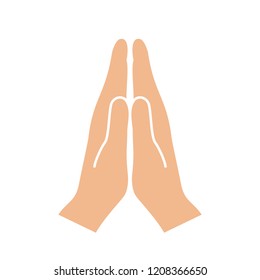praying hands vector