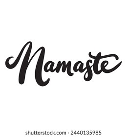 Namaste text isolated on transparent background. Hand drawn vector art - Powered by Shutterstock - Get 15% off with code: PIKWIZARD15