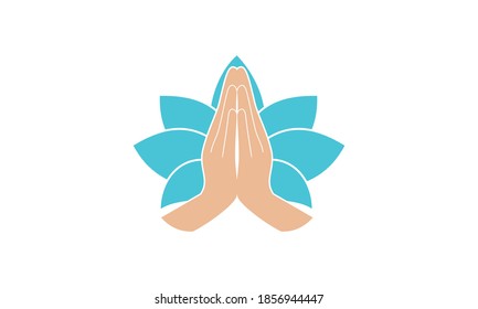 Namaste Yoga Logo Template. Best Logo Design