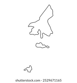 Stadtplan von Namayingo, Verwaltungsbezirk von Uganda. Vektorgrafik.